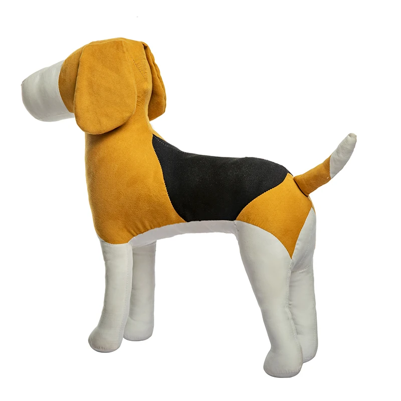 Dog Mannequin PU Leather for Clothes Soft Pet Display Mannequin L Size  White 