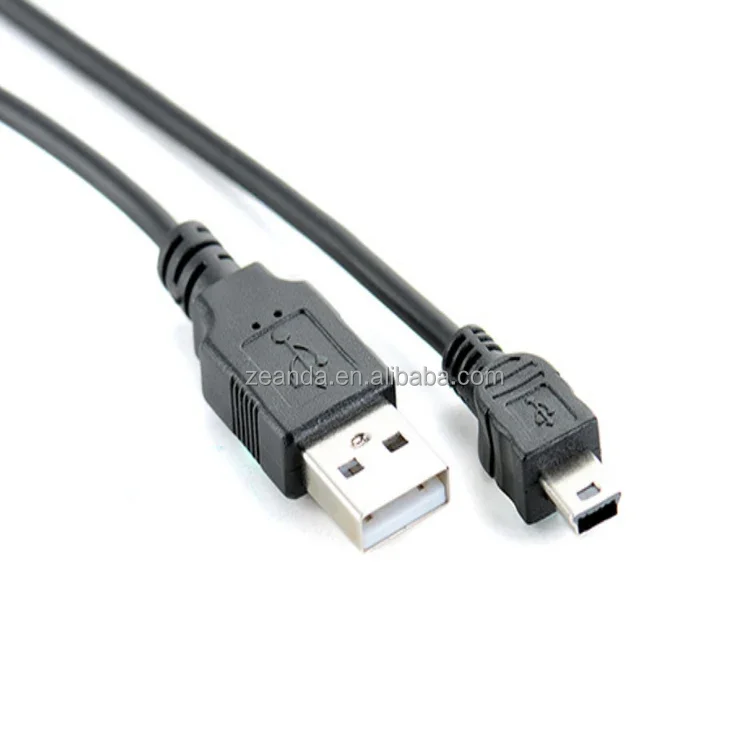 Mini Usb B Type 5pin Male To Usb 2.0 Male Data Cable For Driving ...