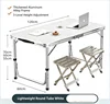 120cm Table + 2 Aluminum Alloy Stools