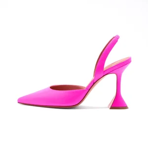 Us Plus Size 12 13 14 Women Shoes Women Back Strap Heels Color Fuchsia Pink Pumps