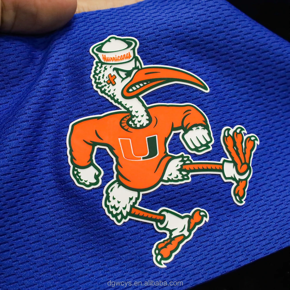 Factory Screen Print Garment Labels Maker Custom Rubber 3D Raised Logo Silicone Heat Transfer Stickers for T Shirt