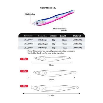 S-Type Metal Jig Bionic Lure Snake-Shaped Iron Plate Three Hooks Laser Carved Glow-in-the-Dark Artificial Bait for Spanish – Metal Jig – view 4