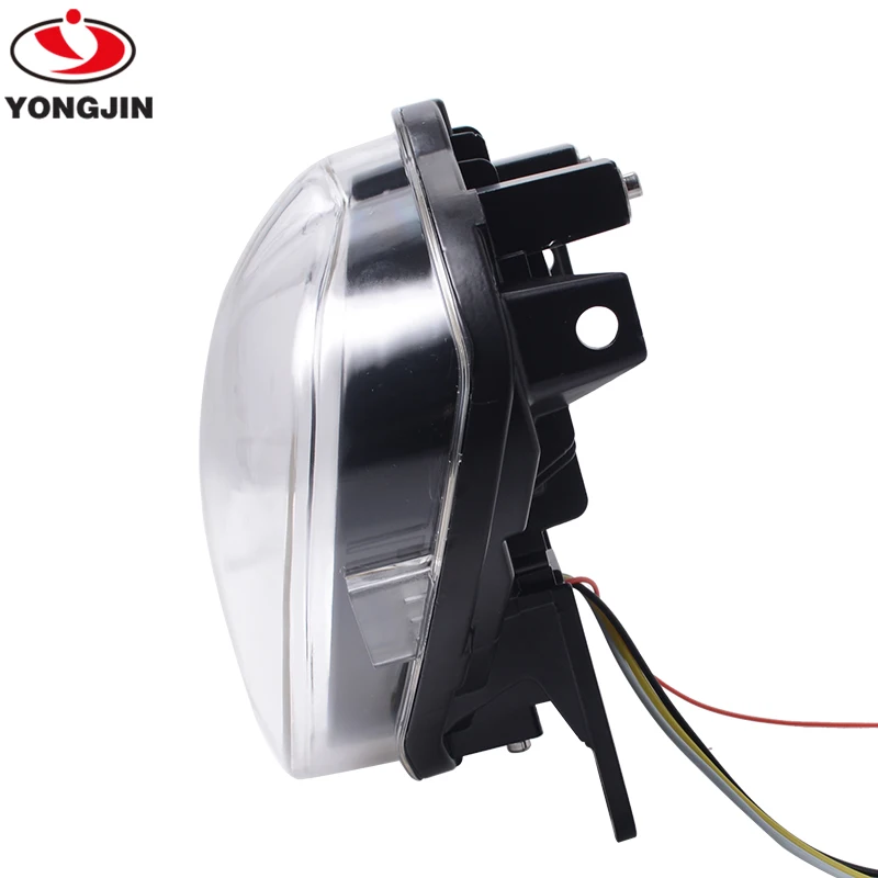 Черная мотоциклетная светодиодная фара для K-awako Vulcan S 650/ EN650 2015-2019