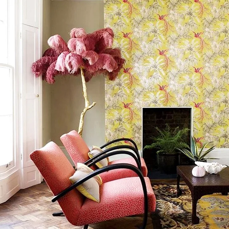 Свадебная декоративная светодиодная лампа-подставка для гостиной, уникальные страусиные перья, большой напольный светильник, перышки, 65