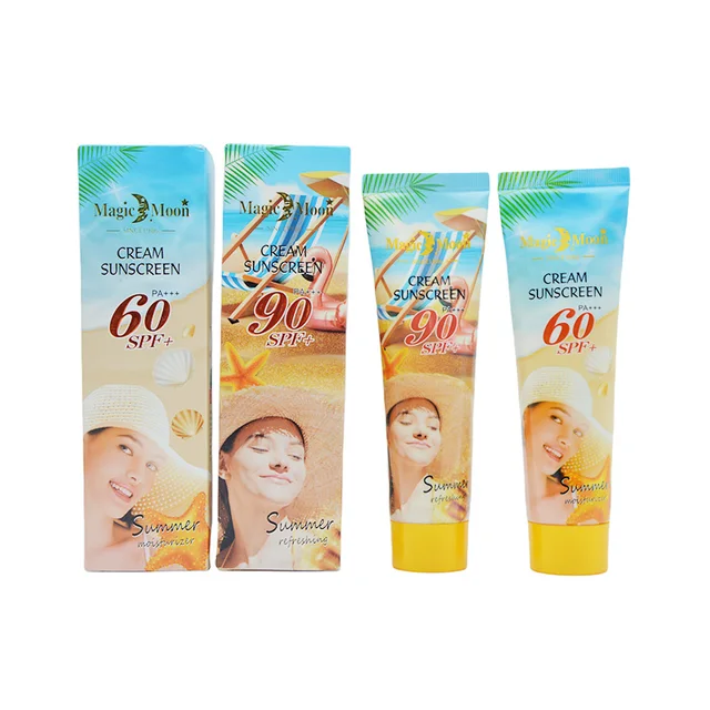 Private Label Sweatproof Waterproof Long Lasting Sun Protection 100mL Spf 60/90 Sunblock sunscreen cream