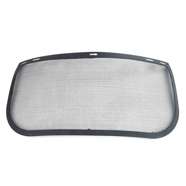 Head Protective Black Wire Mesh Screen Forestry Woodworker Replacement Plastic Headgear Visor Shield for Chainsaw Helmet