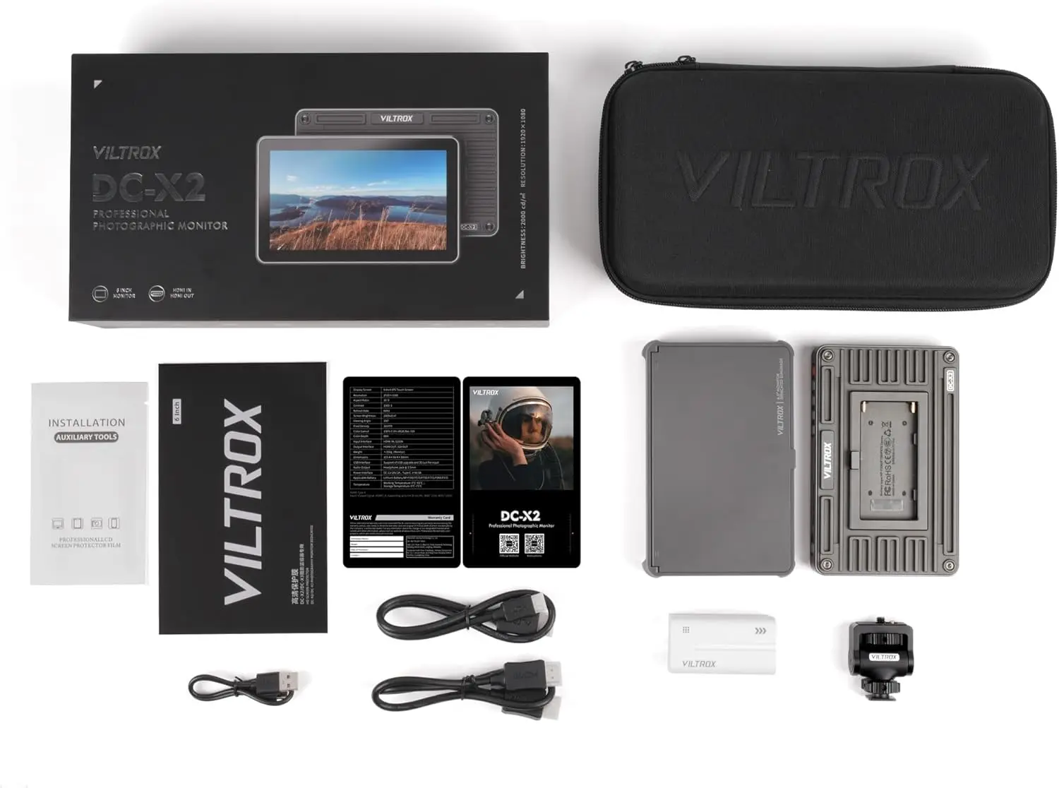 VILTROX DC-X2 Camera Monitor Kit - 6