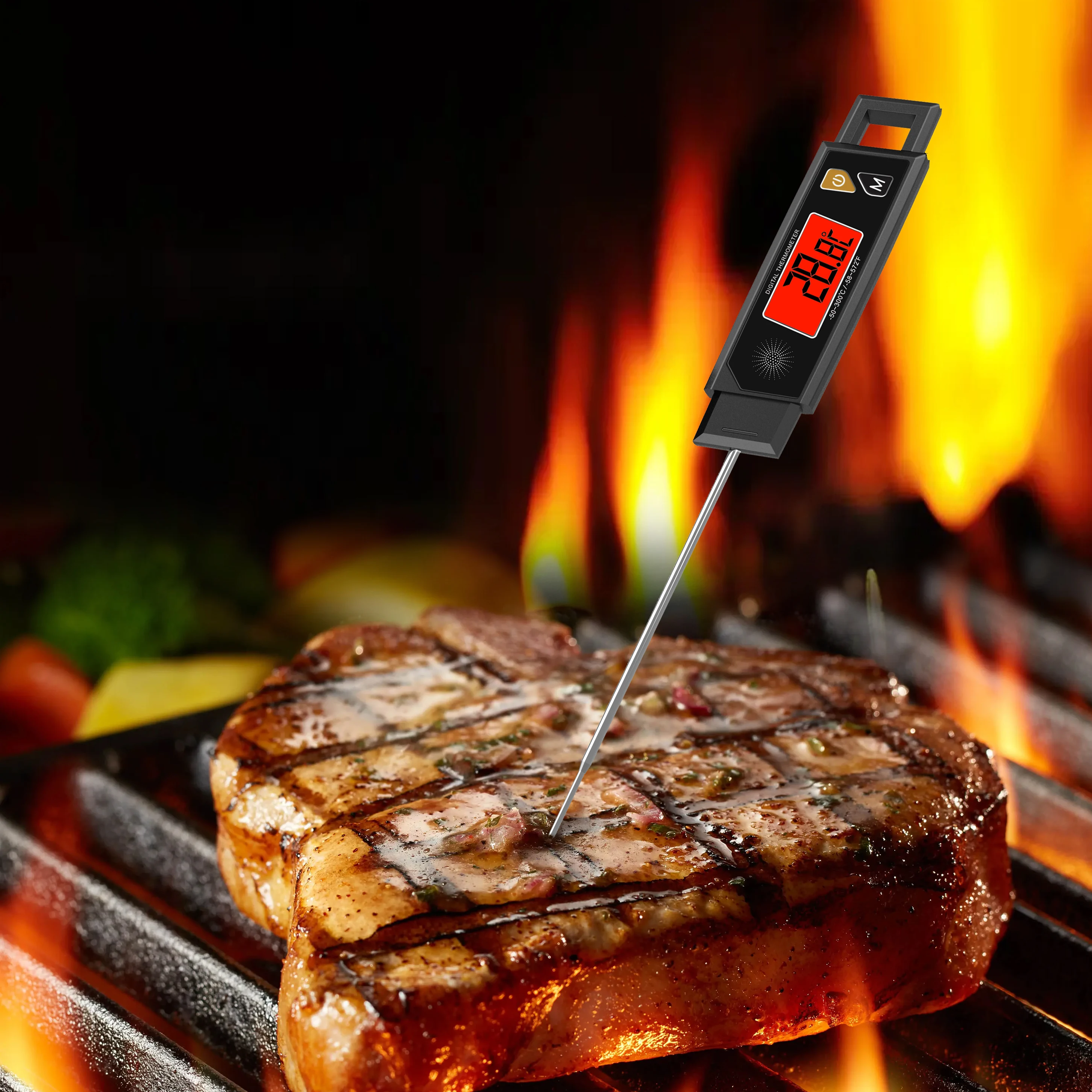 Small Grill Food Cooking Instant Read Kitchen Use Manual Digital Thermometers Buy Manual