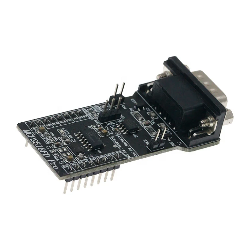 Yominerr SPI-zu-CANFD-Modul MCP2518FD + ATA6560 – 1 Mbit/s Arbitration, 8 Mbit/s Datenrate – Schwarz