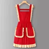 RedLZ627Corduroy princess style strap