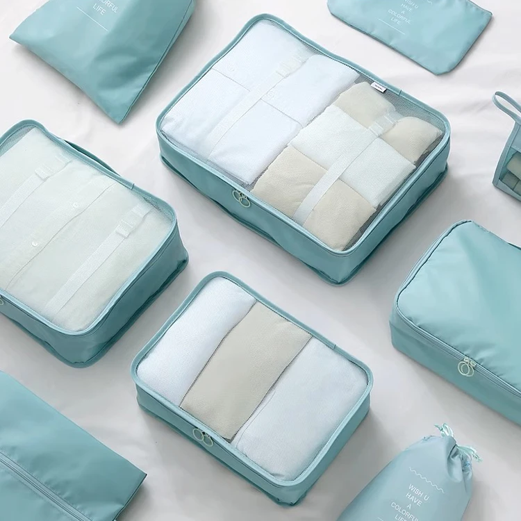 Customized Logo Organizer Travel Package Cloth Storage Bag Oxford Cloth Clothing Storage Moving Bags for Travel Set