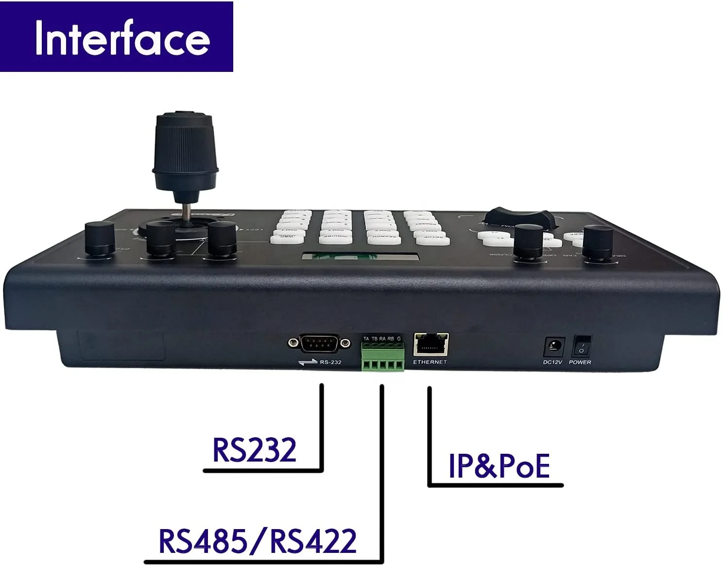 Video Conference Camera PTZ Controller RS232 RS485 3D IP PTZ Camera Keyboard Controller with Joystick