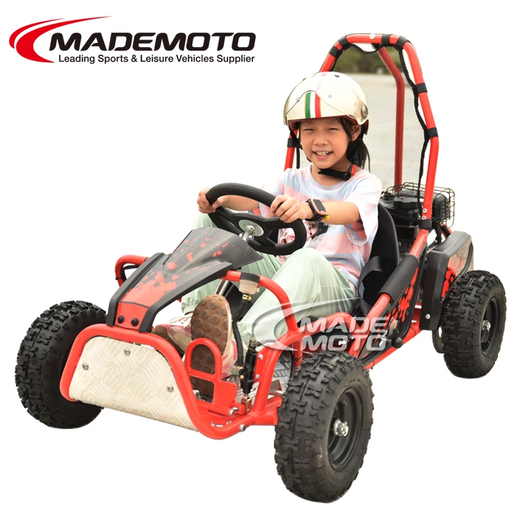 2023 Pull Start System Cheap Gasoline Go Kart Buggy Gokart for Sale 4 Stroke 100cc Racing Go Kart for Kids