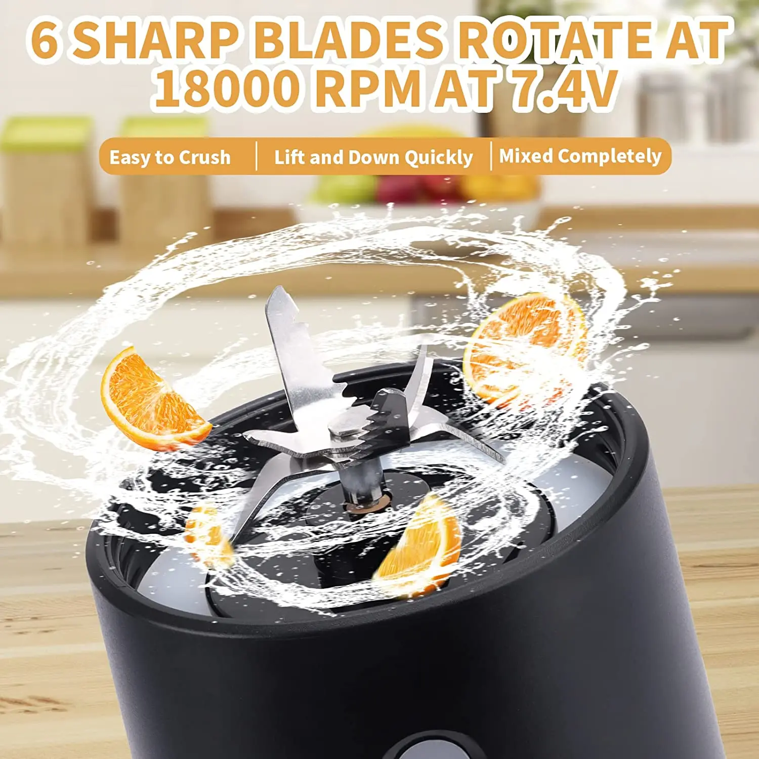 Factory Price Multifunction Leak Proof Wireless Travel Blender Juicer Blender Portable Blender 15oz USB Charging Smoothie Juicer - Image 4