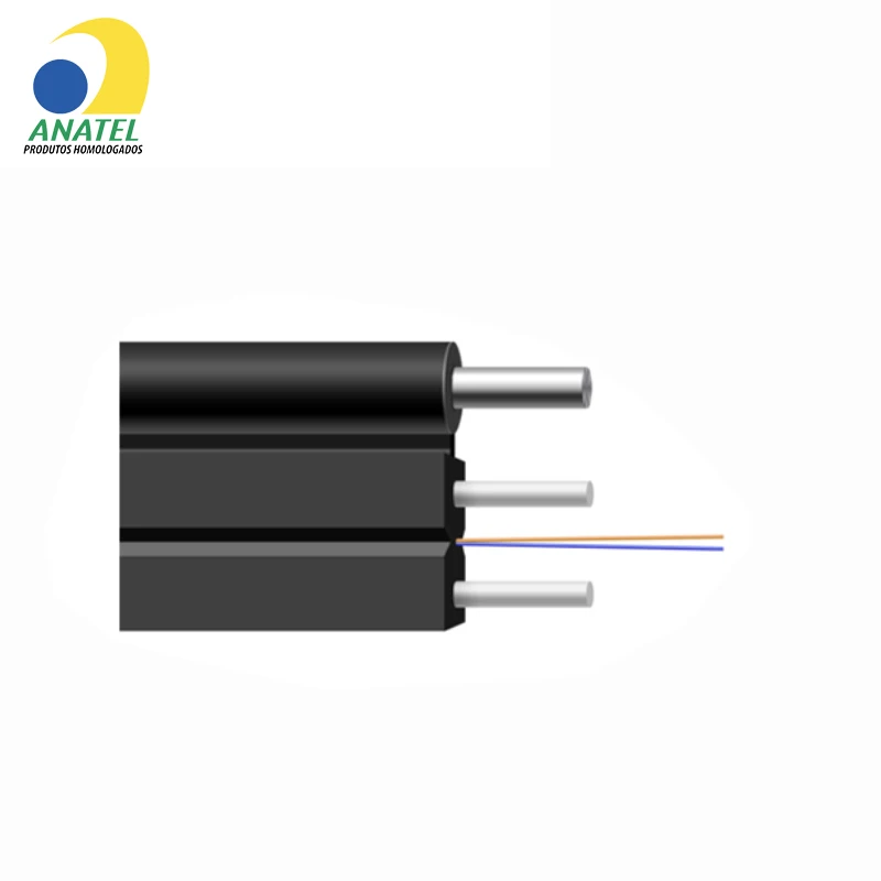 
 Hanxin, китайский поставщик, отличное качество, самонесущий воздушный волоконно-оптический кабель 1 2 4 ядра FTTH Drop  