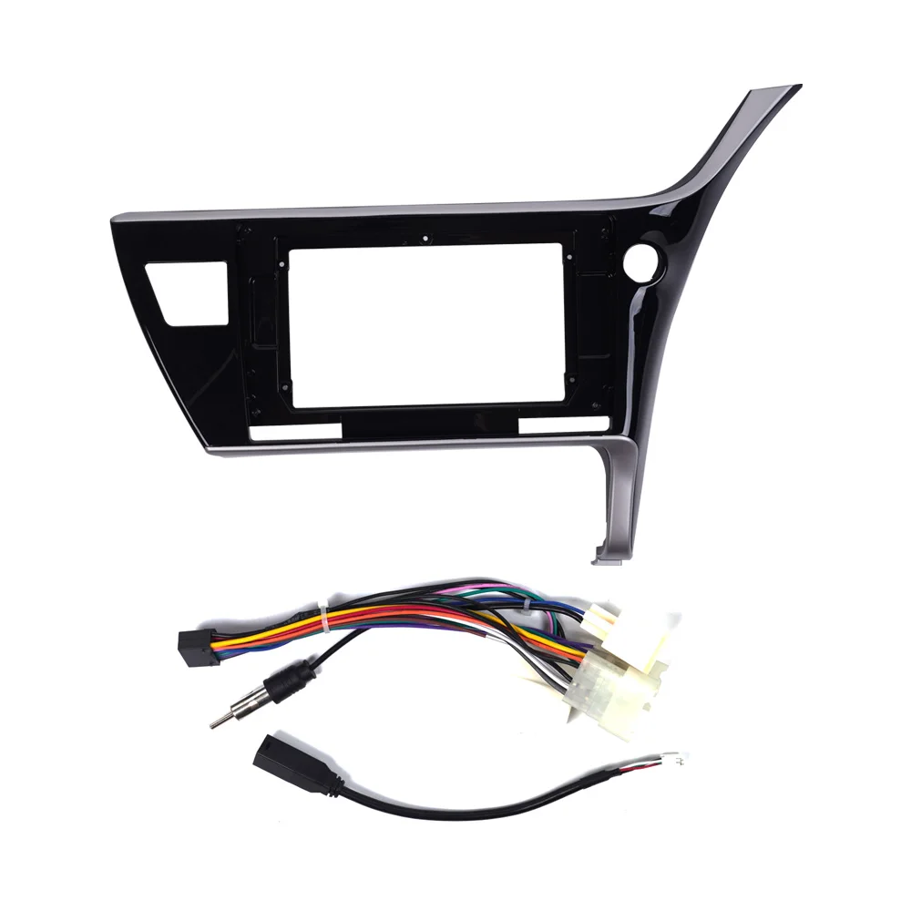 Car GPS Navigation Panel for Toyota Corolla 2017 2018 10.1 Inch Screen 2 Din Android Dashboard Radio Stereo Fascias Panel Frame
