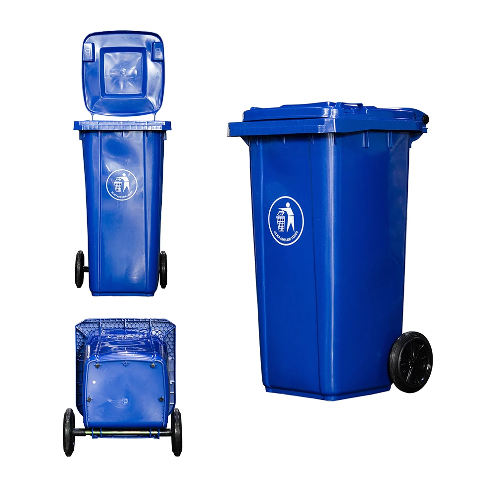 240L Garbage Container Recycle Bin Plastic Trash Can for Outdoor Use Classification Waste Bin With Lid