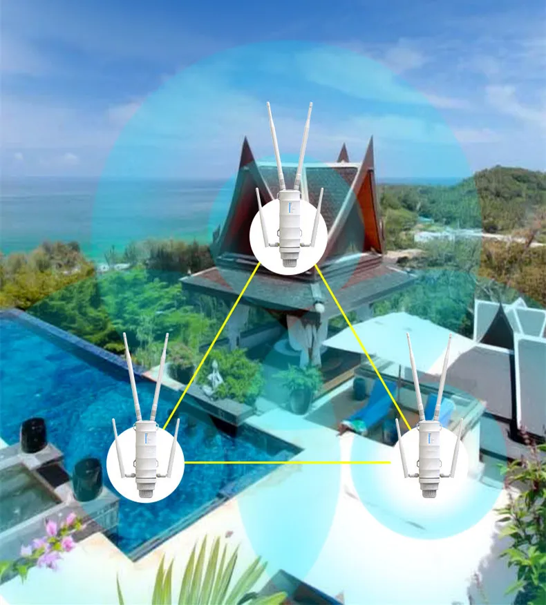 600mbps 1200mbps Wifi Repeater Access Point Wi Fi Mesh 500 M Outdoor Wireless Bridge Cpe