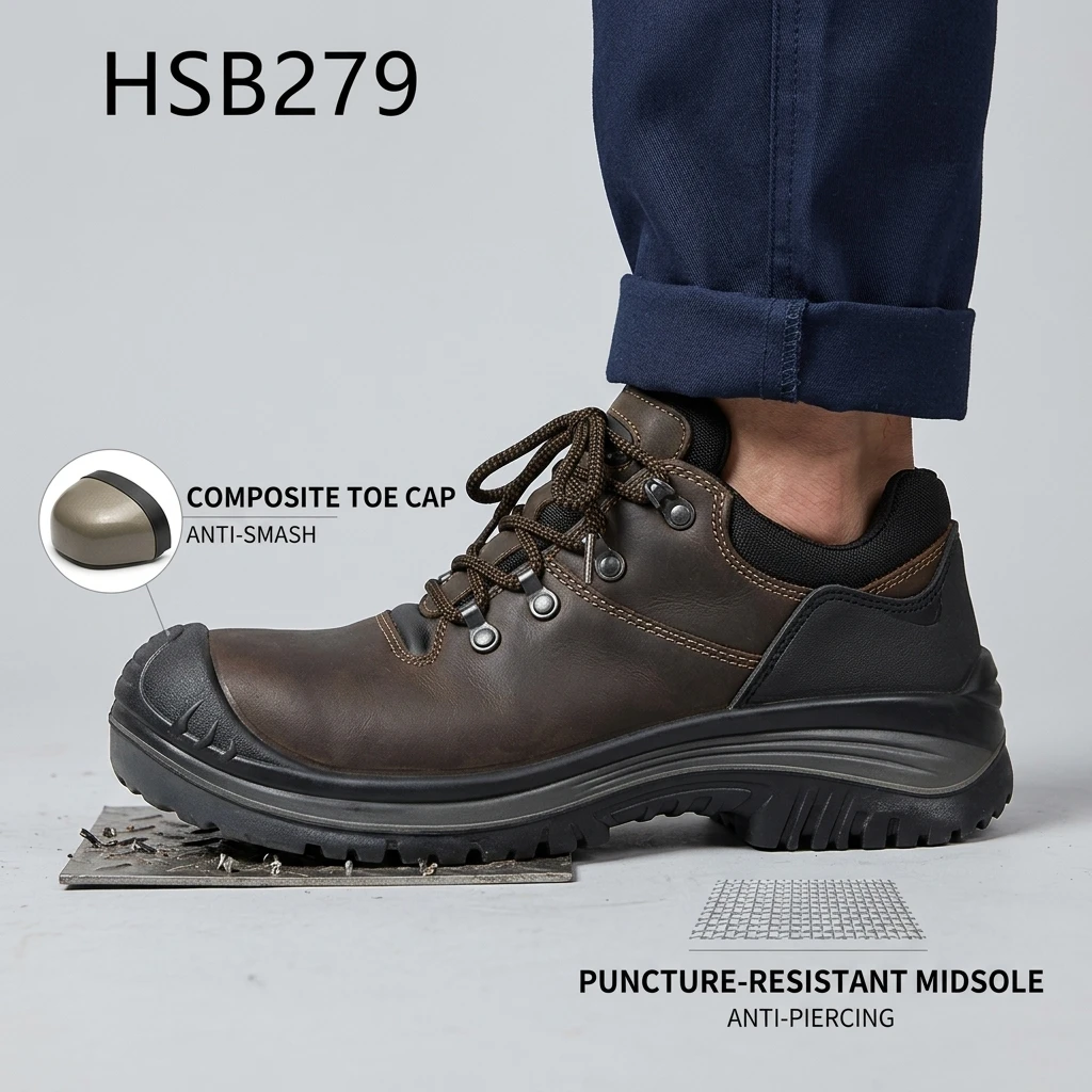 LXG,warehouse Work Anti-twist PU/PU Injection Sole Security Footwear Against sharp Hazards Steel Midsole Work Shoes HSB279