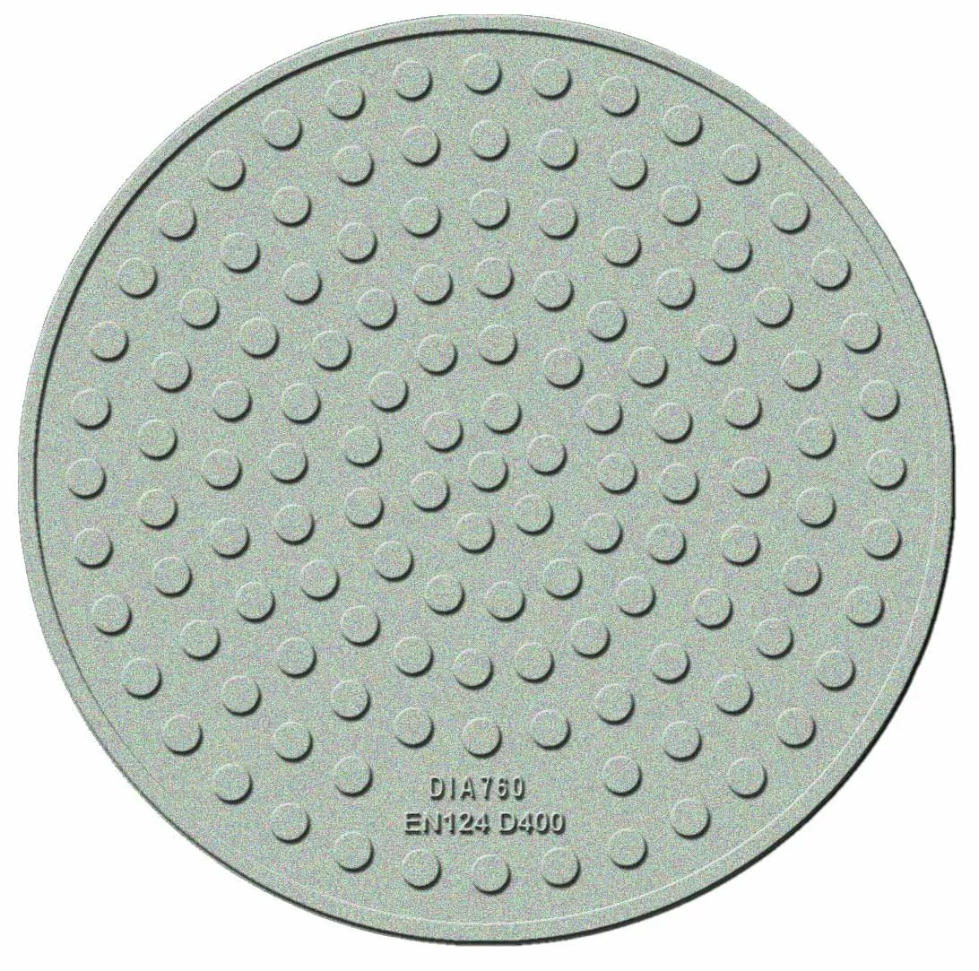 FRP Manhole Cover and Frame Round Septic Tank Lid Resin Sewer Cover
