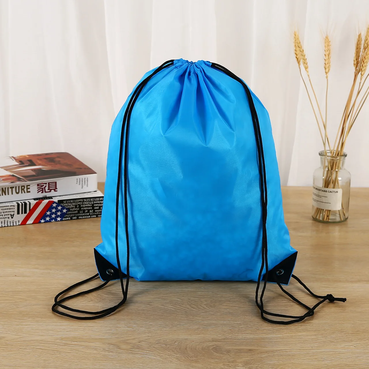 Customized Cheap Drawstring Bag Polyester Draw String Bag