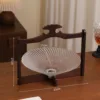 Rotating glass fruit plate F