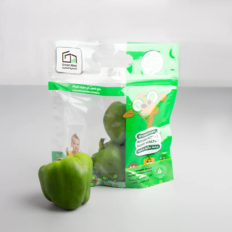 Customized Stand Up Breathable Anti Fog Moisture Fresh Fruit Vegetable Packing Bags With Zipper