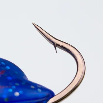 Thunder Frog Blackfish Kill Modification Simulation Lure Bait Thunder Frog Sheet Blood Groove Hook Thorn Head Sequin – Hooks – view 5