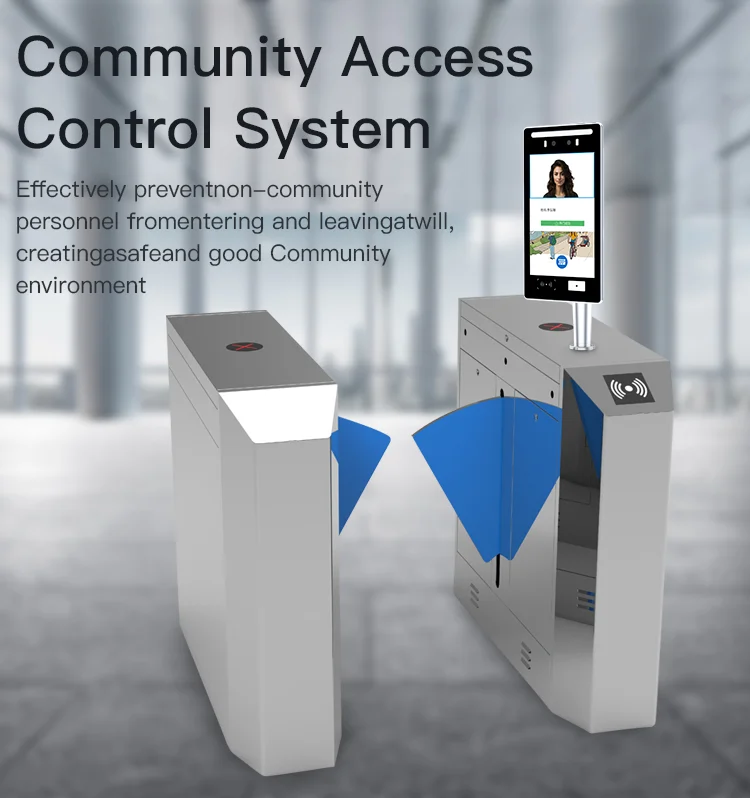 Thinmoo Fast Speed Automatic Flap Barrier Gate for High-Security Access Control in Metro Stations and Office Buildings