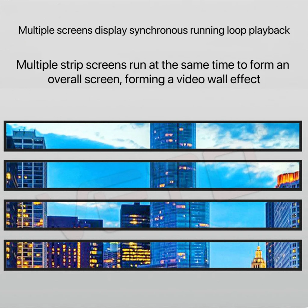 23.1 Inch Stretched Bar LCD Monitor Kiosk-Specific Digital Shelf Edge Display WiFi Support Media Advertising Video Applications manufacture