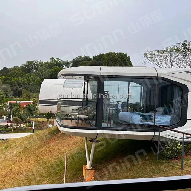 Modern Style Modular Floating Home Prefab Container Hotel Mobile Home with Toilet Houses Prefabricated Homes Modern Low Cost