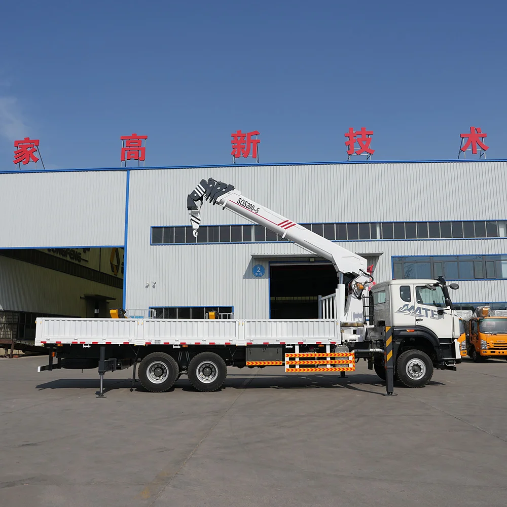Saudi Arabia Popular Model HOWO MATE Truck Crane 6x4 Weichai Engine 320Hp Sinotruk JQCM Factory Supplier New Product for Sale