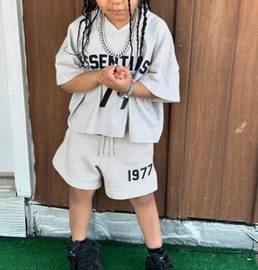 2026 Streetwear Fashion Kids Wear Oversize T Shirt Shorts Clothes Unisex Children Girl Boys Summer Sets Kids Clothing