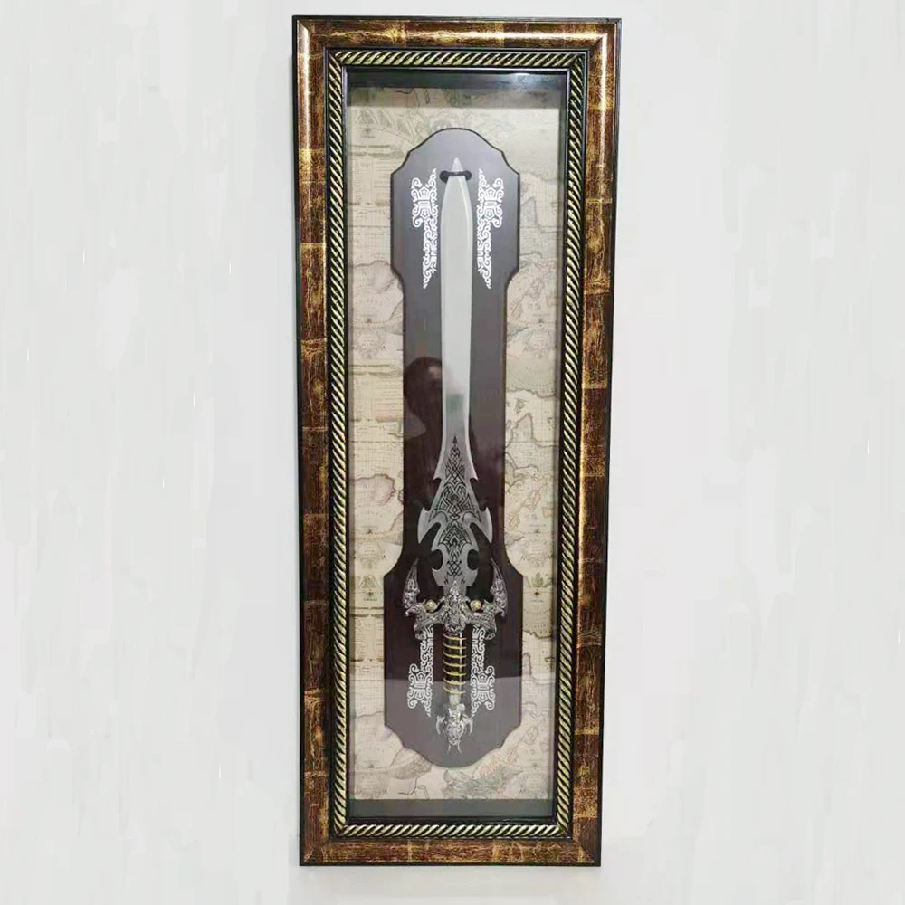 Metal Swords and Axes Wall Picture Frame Decor Arts Wall Framed Photo Frame