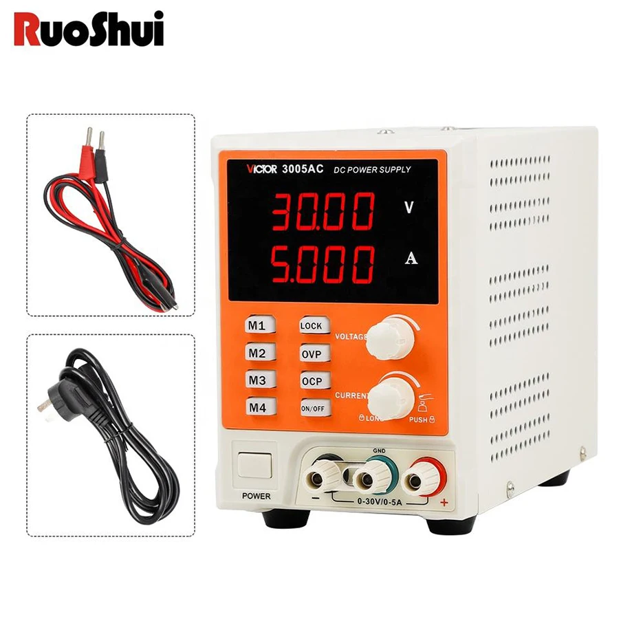 VICTOR 3005AC Program Control Smart Switching  DC Power Supply Stabilized 30V 5A Adjustable With OVP OCP with 4 Group Data Store