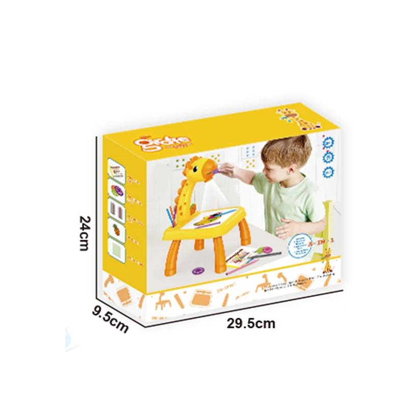 Giraffe Projector Drawing Table Multifunctional Learning Desk Painting Machine Table Drawing Board Toys for Kids
