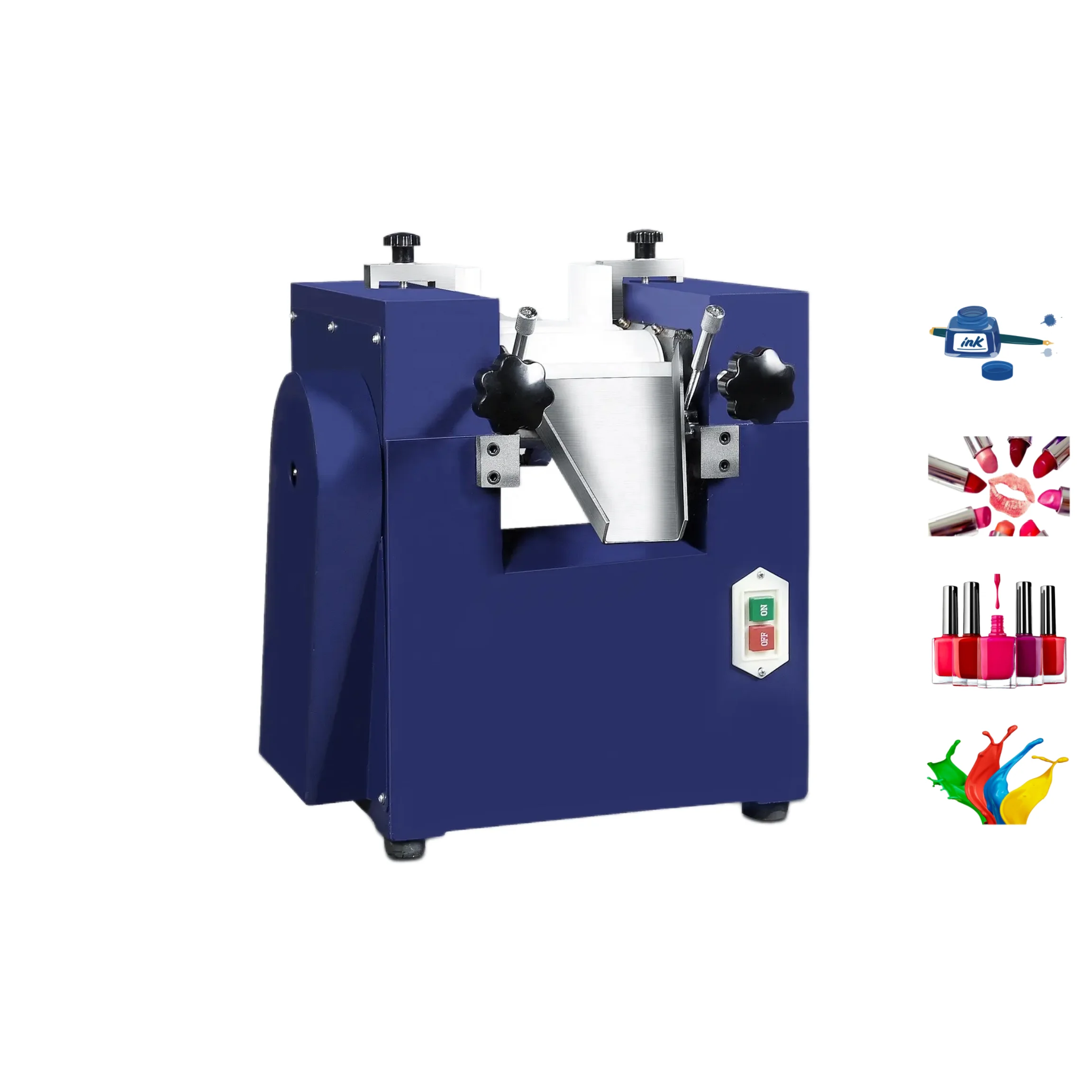 DZJX Automatic Bench Top 3 Roller Grinder Milling Machine for Ointments Mill of Three Rollers to Grind Pigment Paste