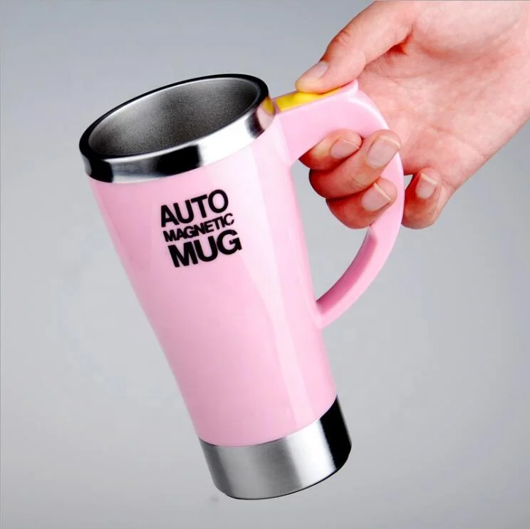 MIX COLORS Round Self Stirring Mug, For Home, Size/Dimension: 450ML