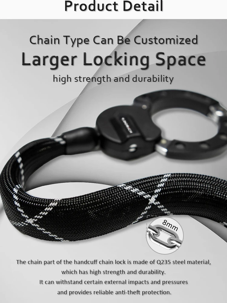 Dorich Handcuff Chain Lock - Ultimate Motorcycle Security