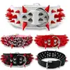 red spikes white
