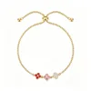 Red-pink-white pull bracelet