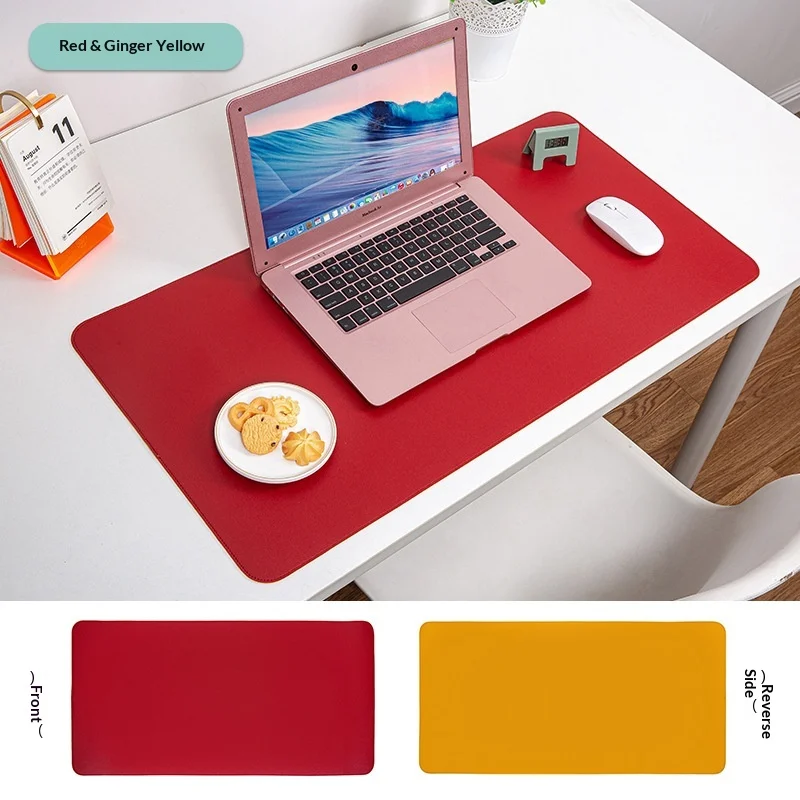 Cross-border In-stock Extra-large Dirt-resistant Waterproof Oil-proof Table Mat Suitable for Computer Dining Table Desk Two-tone preview 6