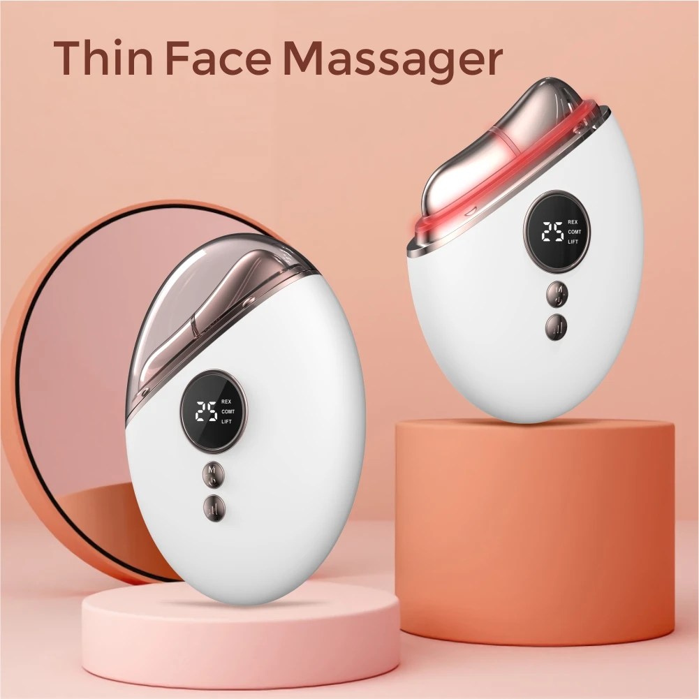 2025 Factory Direct Intelligent Electric Gua Sha Skin Care Tool for Scraping Heat Therapy Body Face Neck Lifting Massager