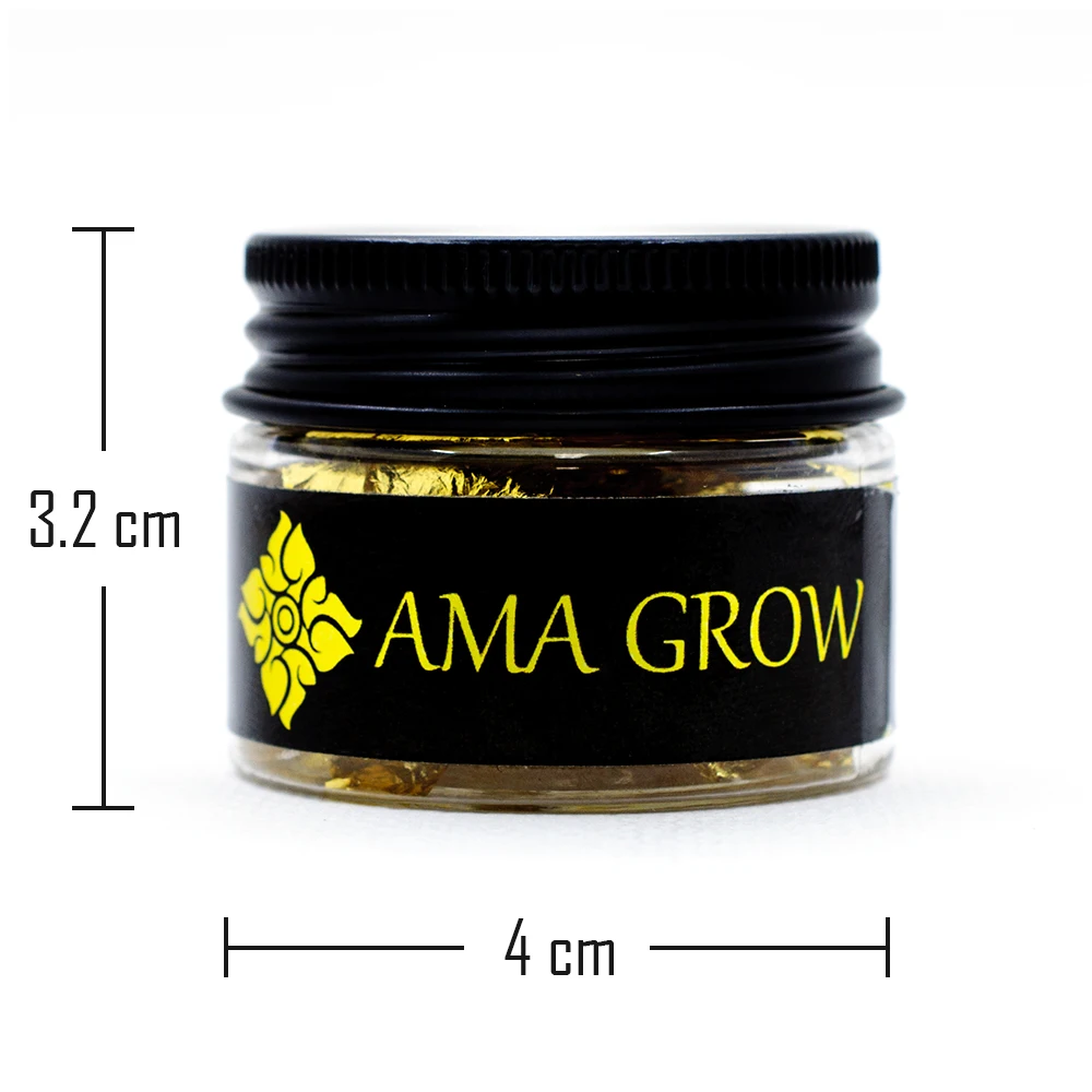 Edible gold leaf is made from 99.99% pure gold from Amagrow's brand