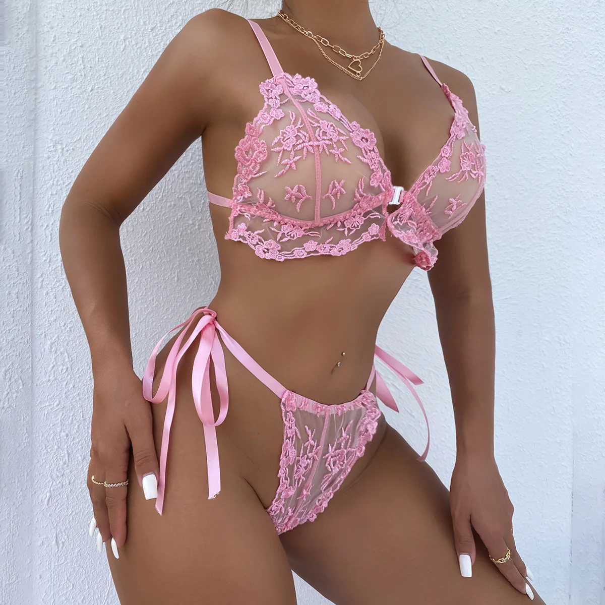 conjunto lingerie sexy Plus Size Women's Sexy Underwear One-Pieces Sexy Suit Sexy Lingerie with  Cross Bows Sling Nightdress Sleepwear for Ladies main image 1