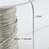 silver JZSL-120 1.2mm Round Snake Chain