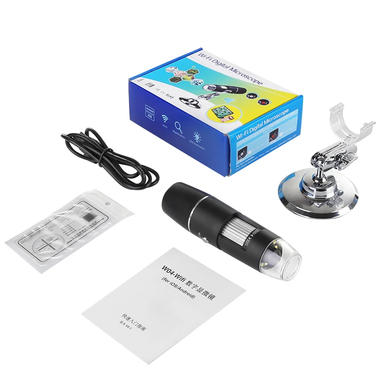 1000X WiFi Digital Microscope for iPhone Android Phone and Tablet Wellwin Wireless Handheld Mini Digital Microscope Camera