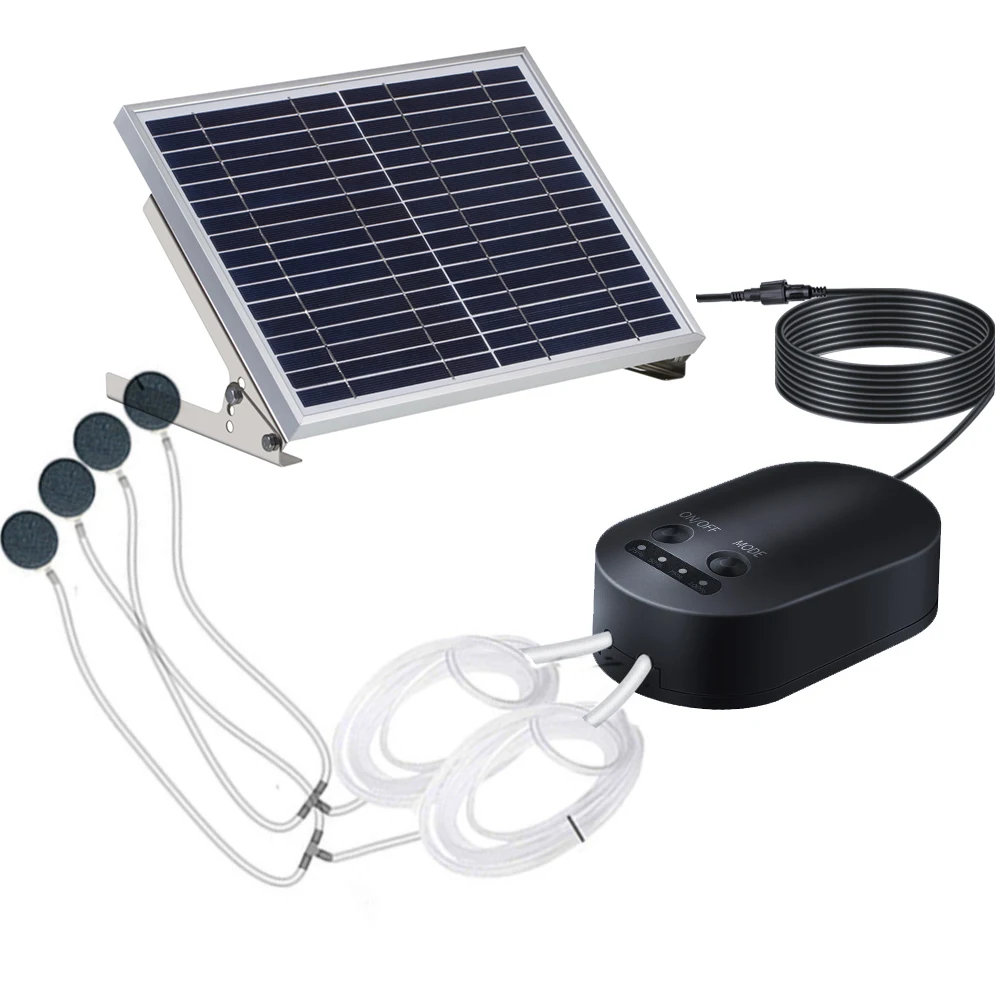 10W Solar Oxygen Air Pump Efficient Aquarium Aeration