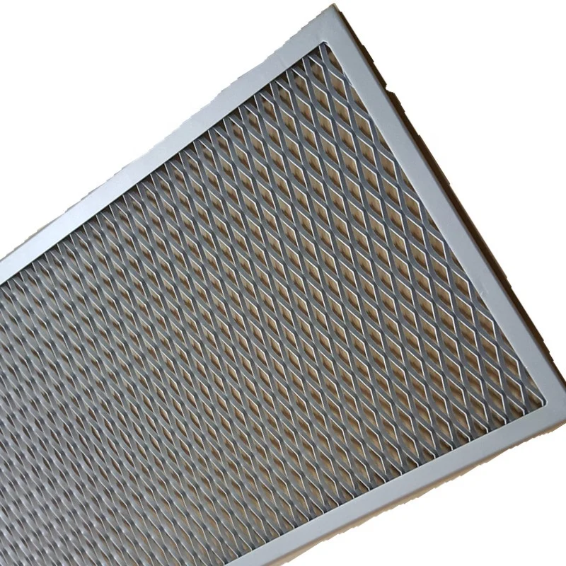 V Type Frame Aluminum Expanded Metal Mesh Facade Panel Support System Perforated Welded Wall Wall Professional Processing