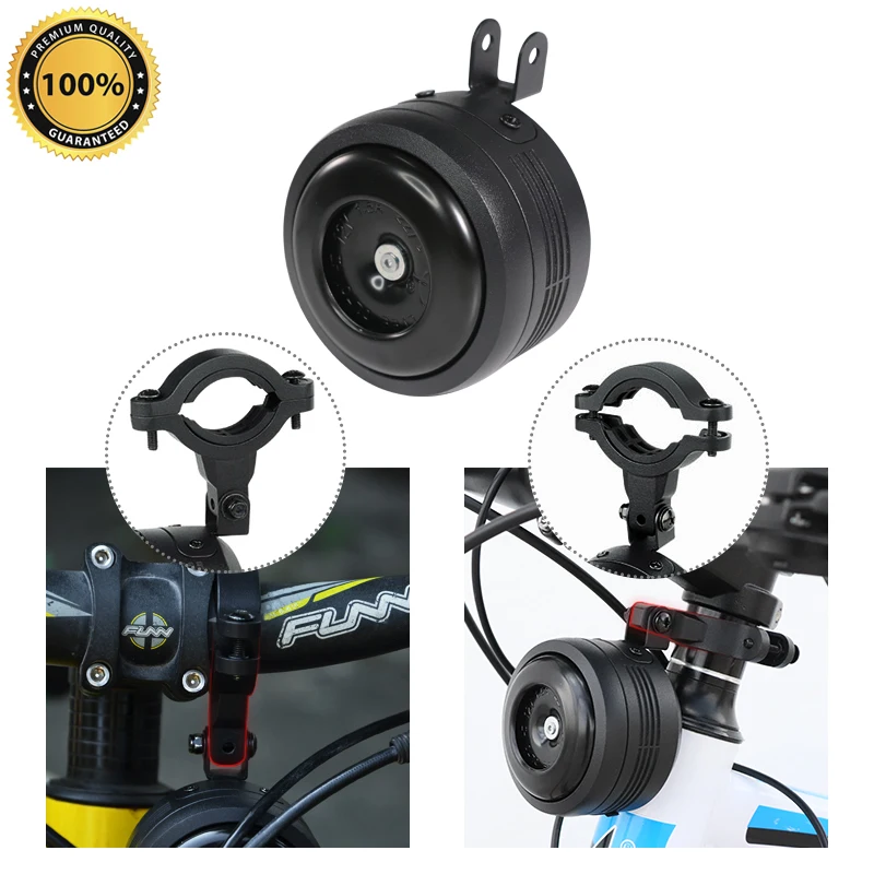 Easydo 140 dB Campanello elettrico 2 modalà Clacson elettronico per bici Accessori per ciclismo all'aperto impermeabili Campanello per bicicletta Manubrio 22-26mm  18